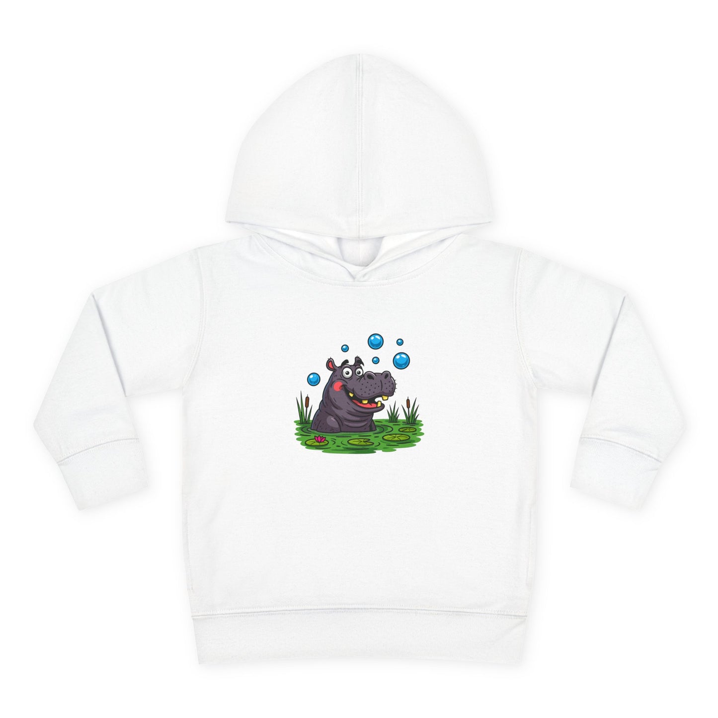 Adorable Hippo Fleece Hoodie, Toddler Hoodie, Kids Pullover, Animal Sweatshirt, Cute Baby Gift, Cozy Toddler Wear