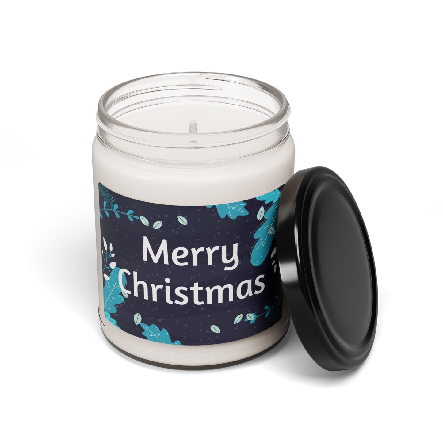 Christmas Scented Soy Candle — 9oz "Merry Christmas" Holiday Jar