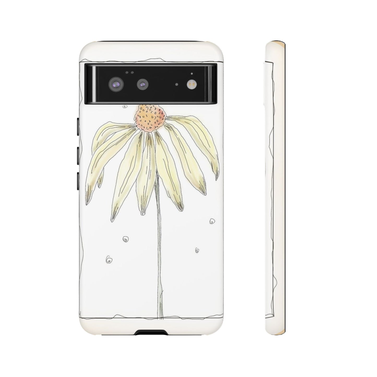 Flower Phone Case with Delicate Design, Tough Phone Cover, Nature Lover Gift, Floral Tech Accessory, Stylish Phone Protection