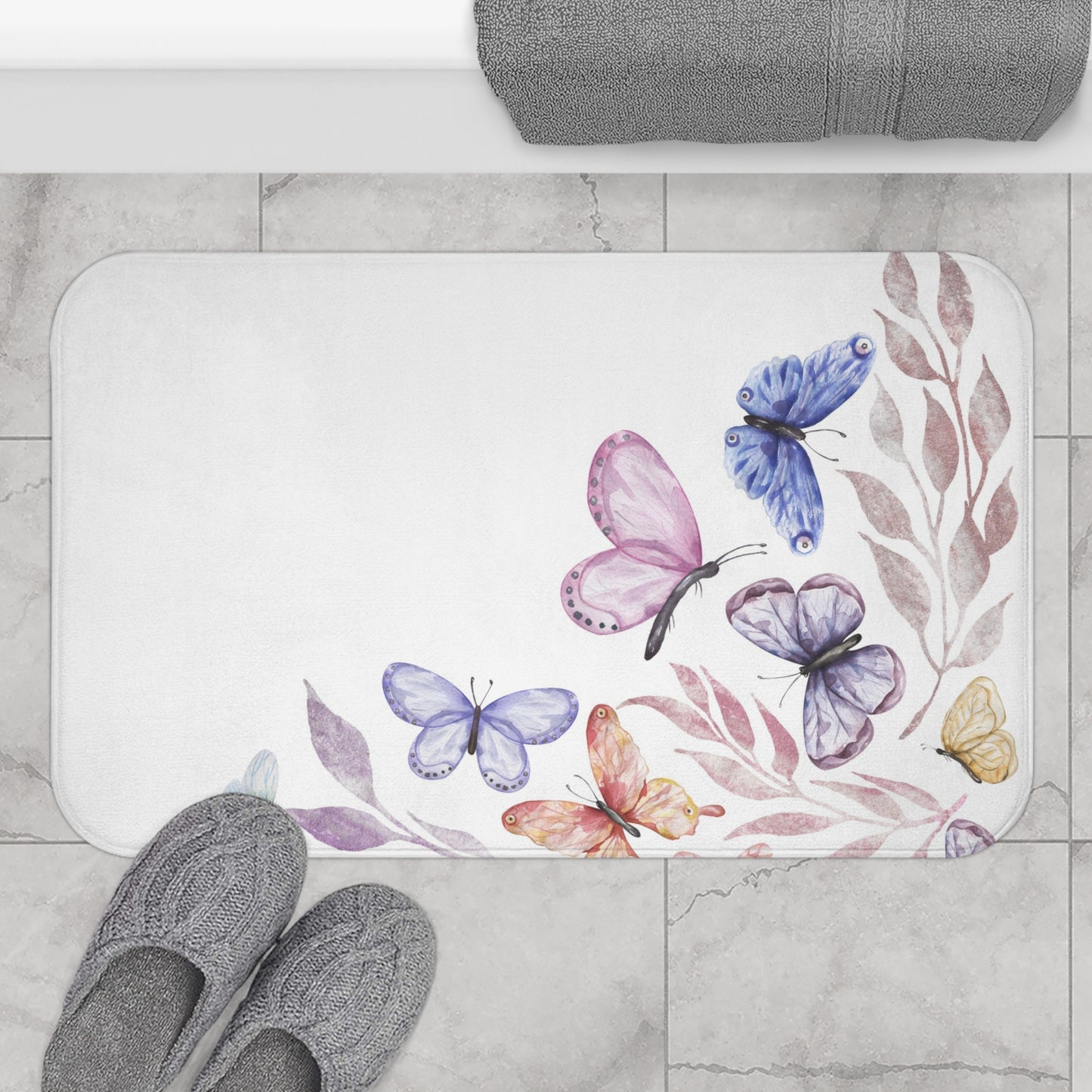 Bath Mat Wildflowers