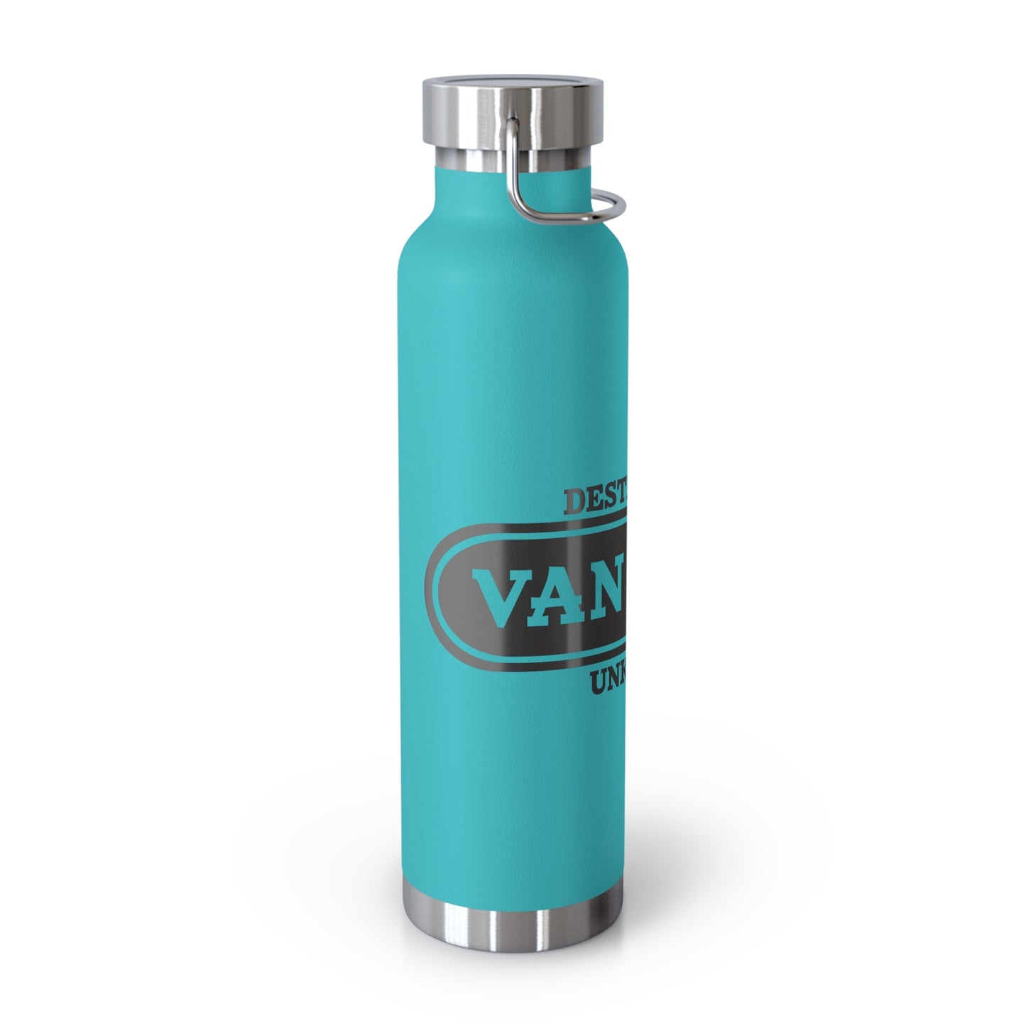 Travel-Inspired Copper Vacuum Insulated Bottle, Adventure, Outdoors, Hydration, Gift, Eco-Friendly
