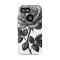 Elegant Floral Phone Case - Tough Cases, Black Rose Design, Floral Phone Cover, Stylish Phone Accessory, Gift for Her, Mother's Day