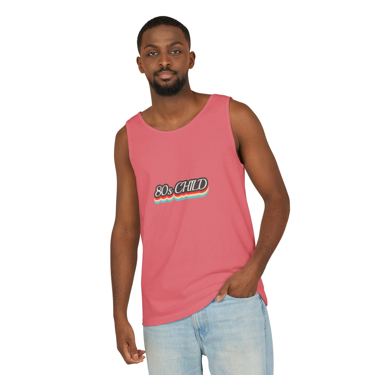80s Child Unisex Tank Top | Retro Summer Wear, Vintage Style Shirt, Gift for 80s Lovers, Bohemian Fashion, Nostalgic Apparel