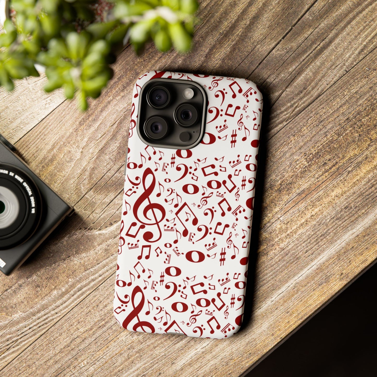 Musical Note Phone Case, Tough iPhone Cover, Gift for Musicians, Customizable, Music Lover's Accessory, Durable Phone Protection