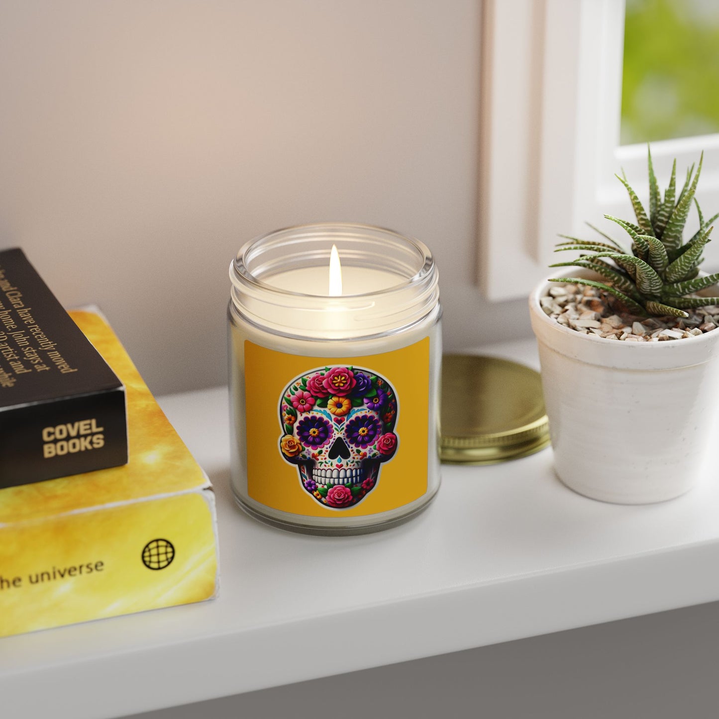 Day of the Dead Coconut Apricot Candle (4oz/9oz)