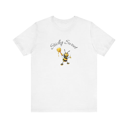 Sticky Sweet Bee Unisex Tee, Cute Bee T-Shirt, Honey Lover Gift