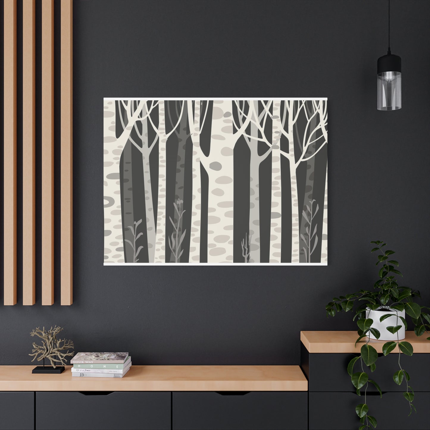 Matte Canvas, Stretched, 1.25" - Trees
