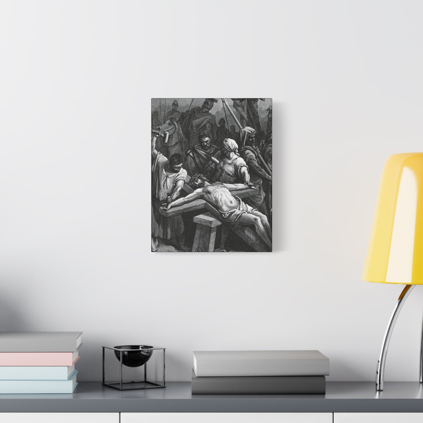 Crucifixion Art Matte Canvas Print – Stretched Religious Wall Decor