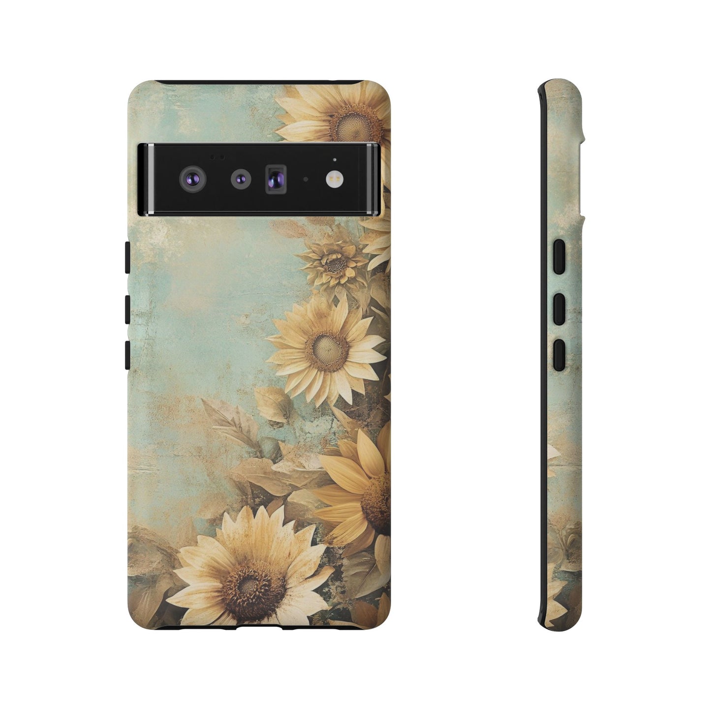 Sunflower Phone Case, Tough Shell Floral Cover, Nature Inspired Gift, Durable Protective Case, Perfect for Spring and Summer