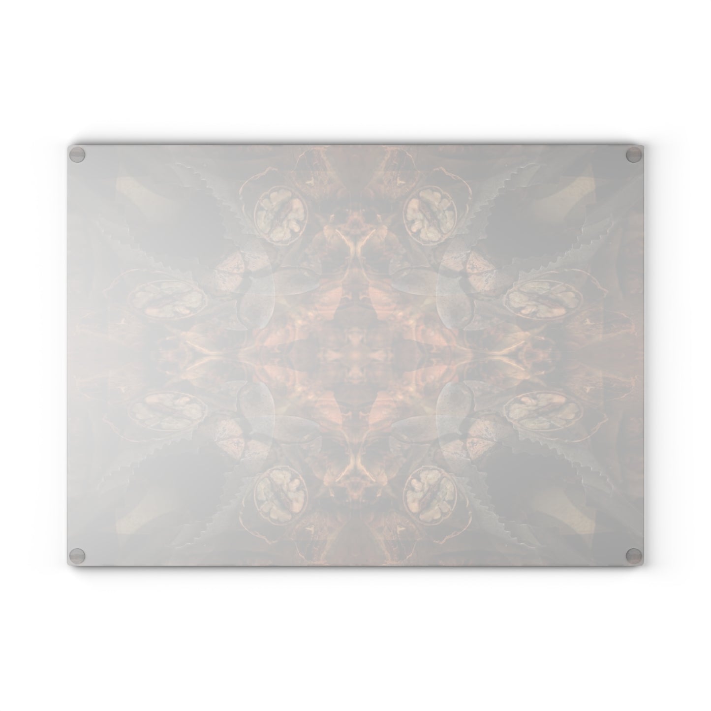 Glass Cutting Board — Rustic Kaleidoscope Pattern Tempered Glass Chopping Board