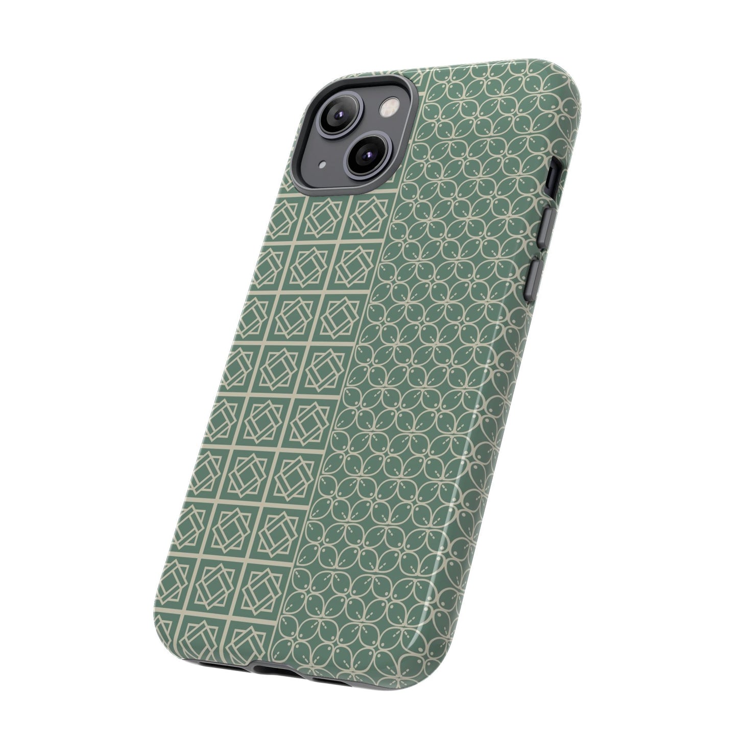 Stylish Phone Case with Geometric Patterns, Tough Cases, Durable Cell Phone Cover, Trendy Smartphone Accessory, Functional Gift Idea
