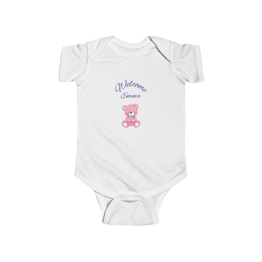 Welcome Emma Baby Bear Bodysuit