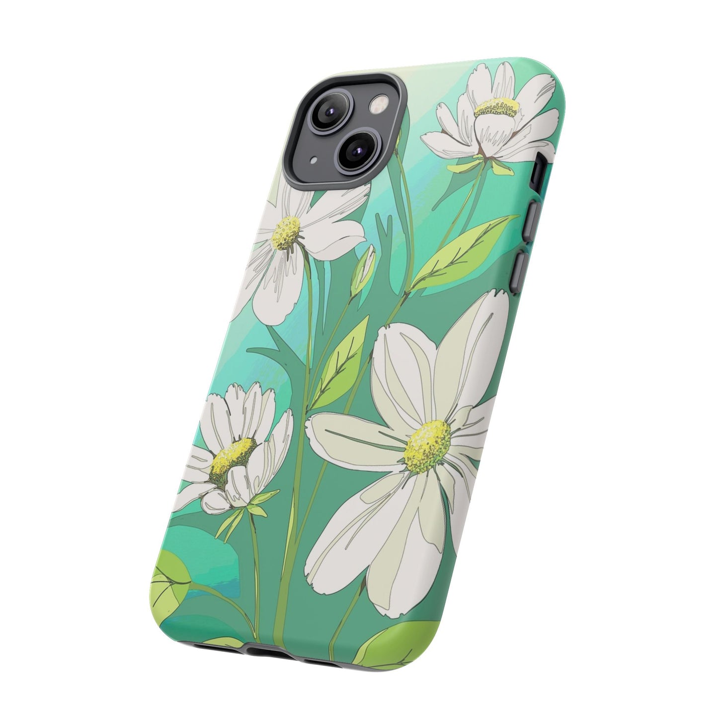 Floral Phone Case, Tough Cases, Flower Design, Nature Inspired, Eco-Friendly Cover, Unique Gift for Her, Spring Accessories
