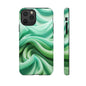 Stylish Phone Case, Tough Case, Green Abstract Design, Cell Phone Cover, Unique Gift, Trendy Accessory