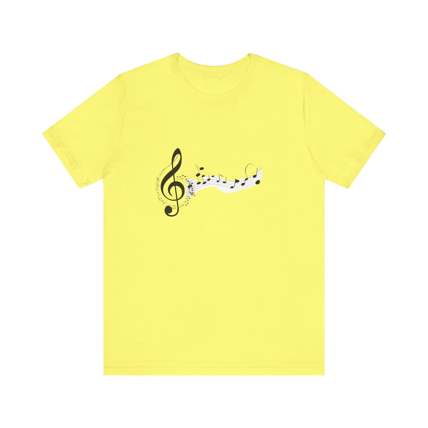 Musical Notes Short Sleeve Tee for Music Lovers