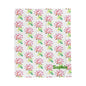 Personalized Floral Velveteen Blanket - Sofia