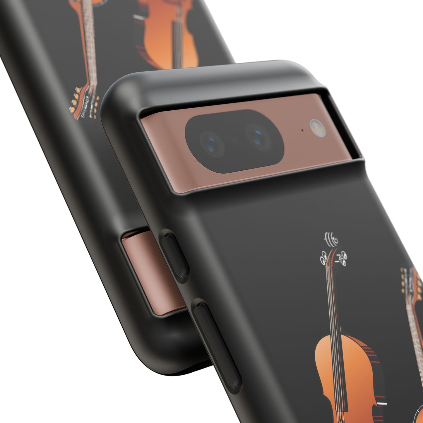 Musical Instrument Phone Case - Violin & Banjo Design, Music Lover Gift, Unique Phone Cover, Holiday Gift, Durable Tough Cases