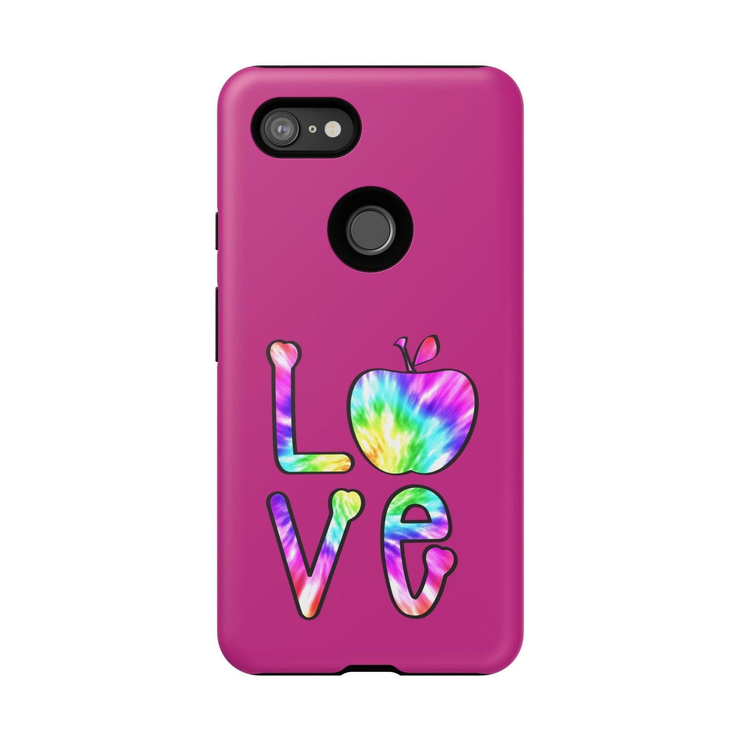 Colorful Love Phone Case, Tough Cases for iPhone, Cute Phone Accessory, Gift for Her, Summer Vibe Phone Cover