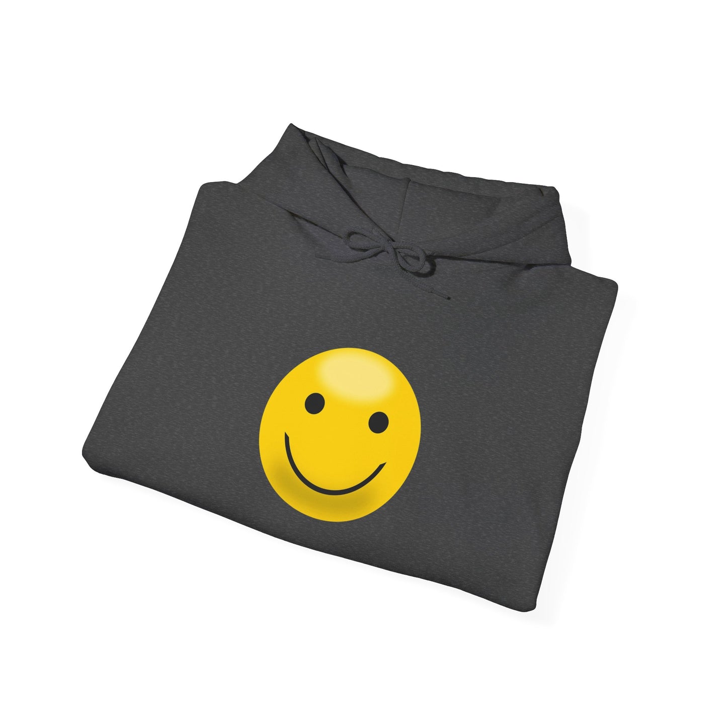 Smiley Face Hooded Sweatshirt, Unisex Cozy Hoodie, Casual Streetwear, Perfect Gift for Friends, Happy Apparel for Everyday Wear