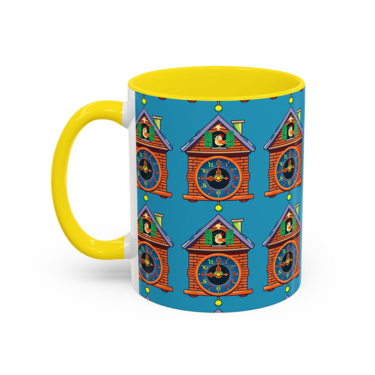 Whimsical Clock House Coffee Mug Unique Gift for Home Decor