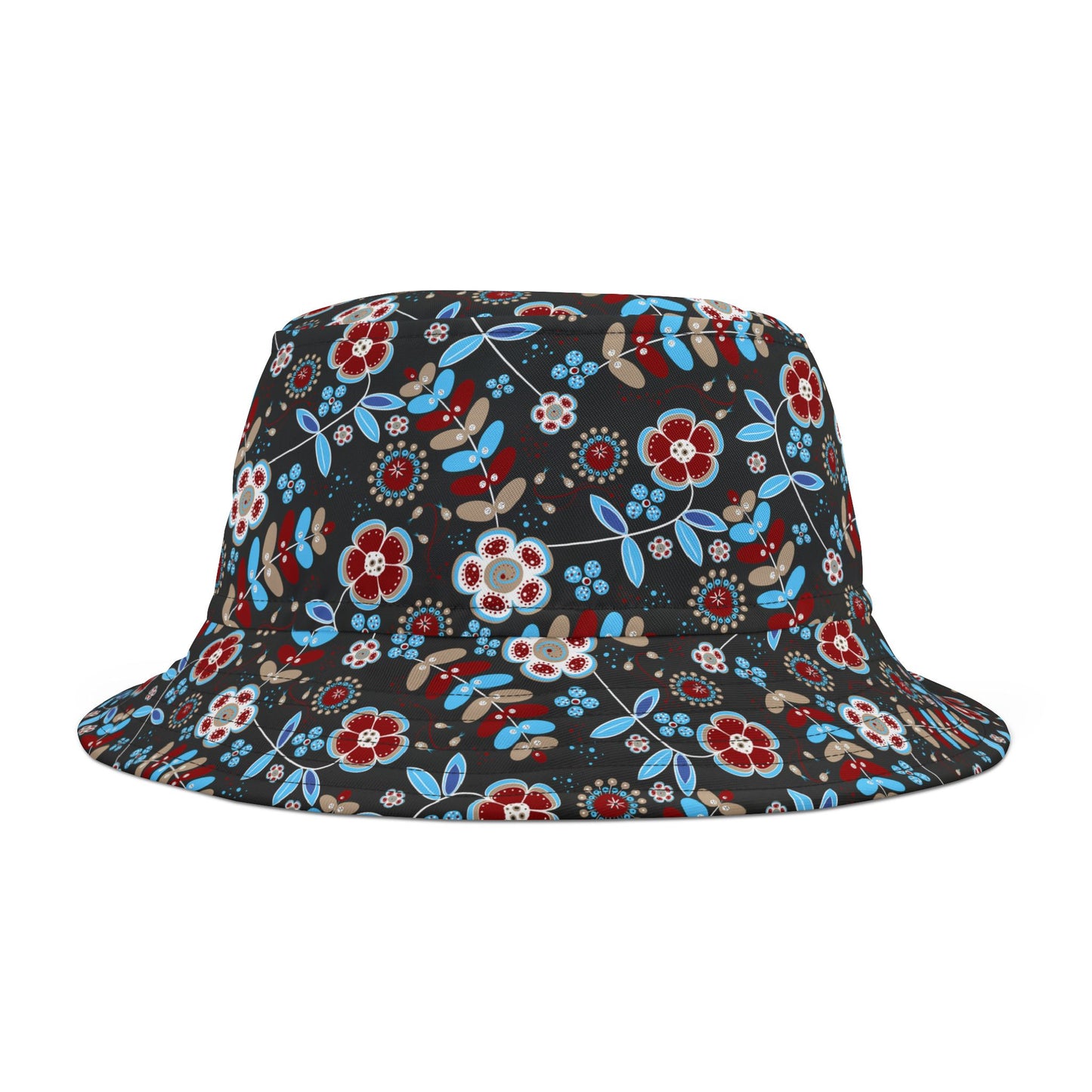 Floral Print Bucket Hat - Summer Accessory, Beach Hat, Festival Gear, Unisex Hat, Gift for Her, Outdoor Wear