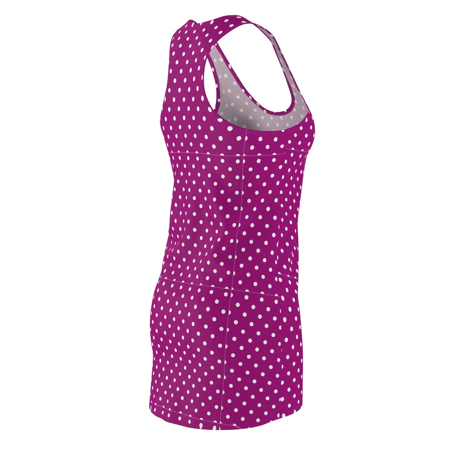 Polka Dot Racerback Dress for Women - Casual Summer Style, Beach Wear, Party Outfit, Vacation Dress, Gift for Her