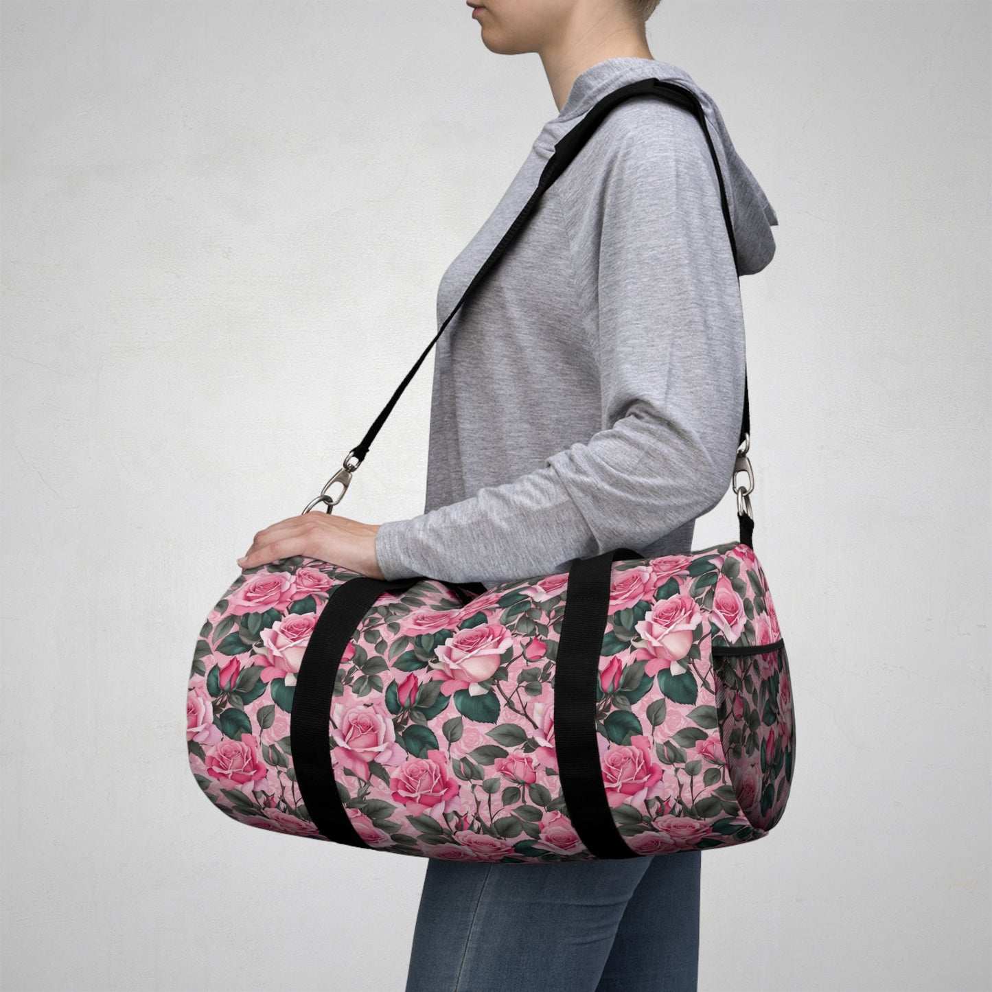 Floral Duffel Bag - Stylish Gym Bag, Weekend Travel Tote, Perfect for Fitness, Mother's Day Gift, Everyday Use
