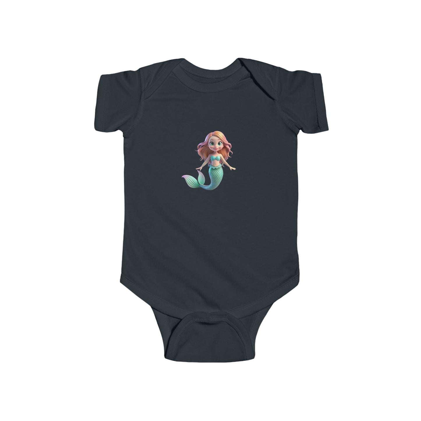 Mermaid Infant Bodysuit, Cute Baby Outfit, Shower Gift, Whale Fantasy, Summer Beach Wear, Toddler Gift, Playful Baby Clothes