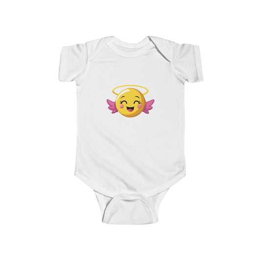 Angel Emoji Infant Bodysuit, Cute Baby Outfit, Newborn Gift, Baby Shower Gift, Funny Baby Clothes, Sweetie Bodysuit