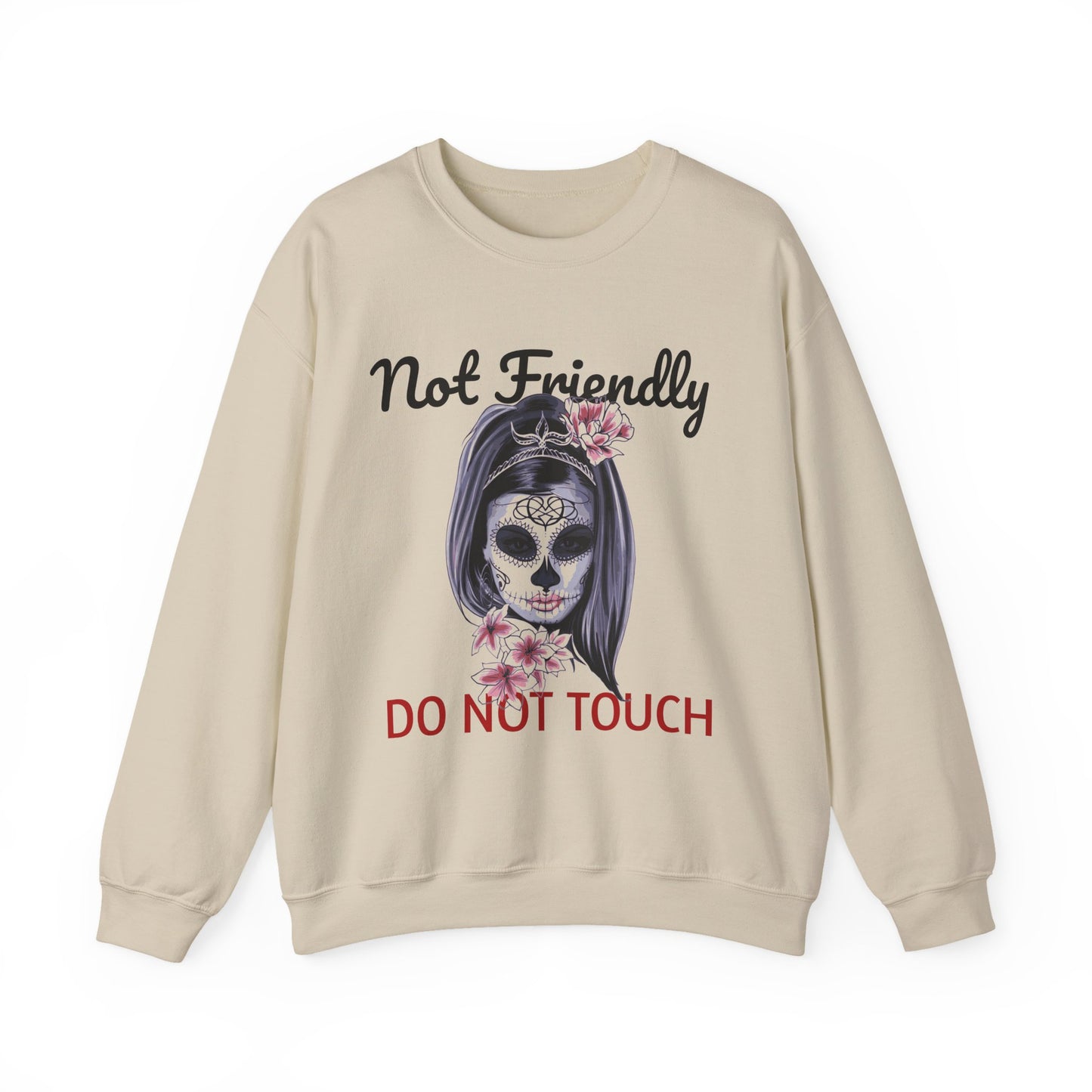 Edgy Skull Graphic Crewneck Sweatshirt | Halloween Gift, Casual Wear, Unisex Apparel, Cozy Sweatshirt, Unique Graphic Design
