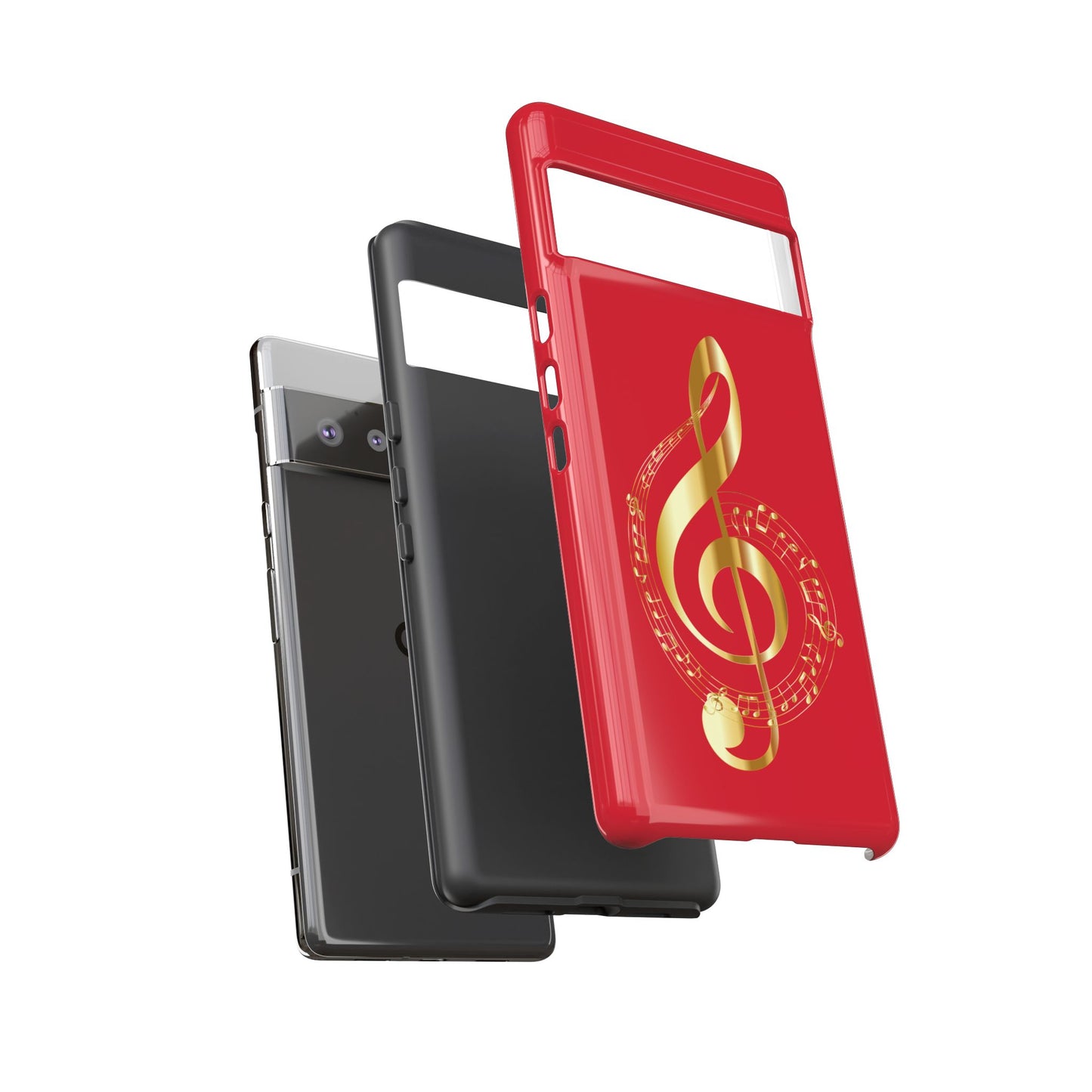 Tough Cases - Red Musical Note