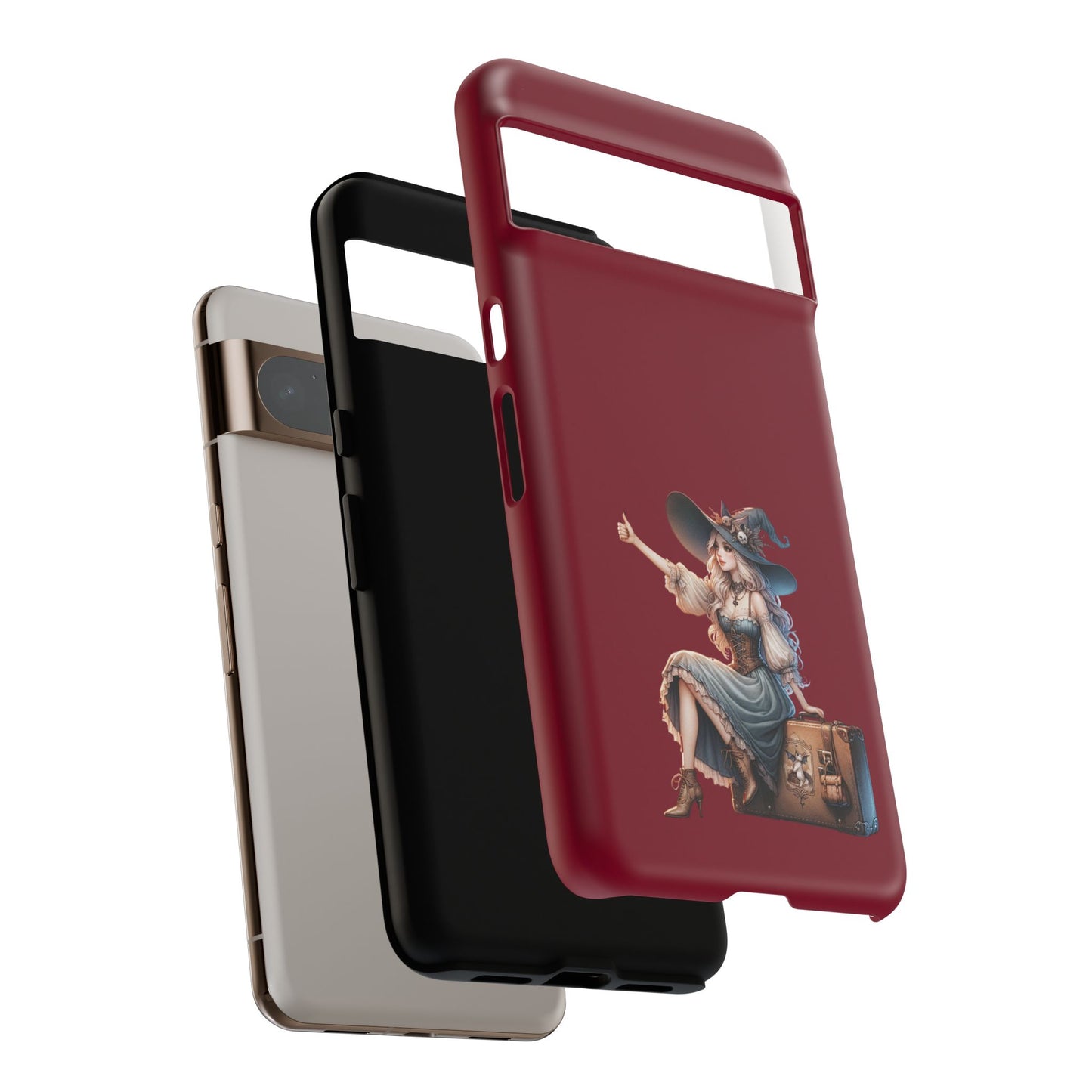 Witchy Phone Case - Magical, Durable - Halloween Gift, Cosplay Accessory, Cute Witch Design