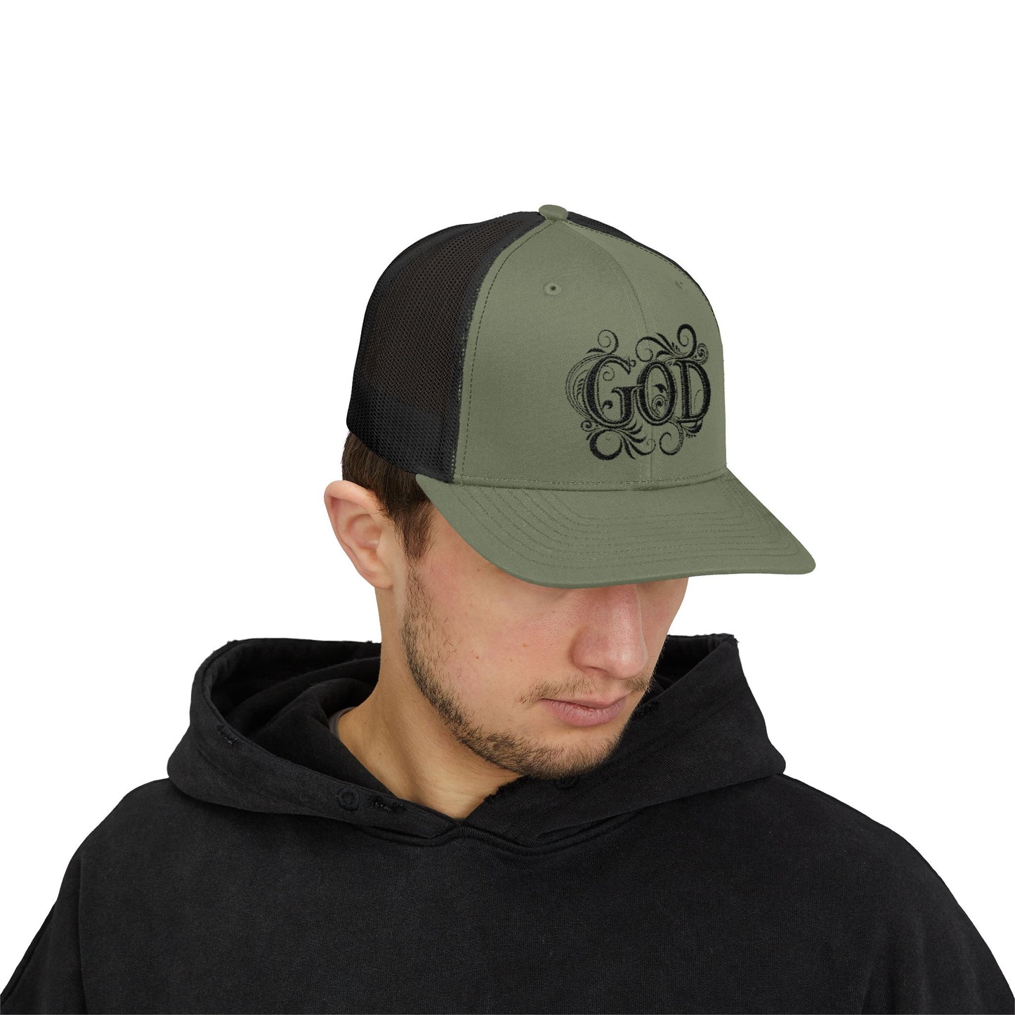 Divine Faith Snapback Trucker Cap - Spiritual Fashion, God Theme hat, Outdoor Style, Gift for Believers, Casual Wear