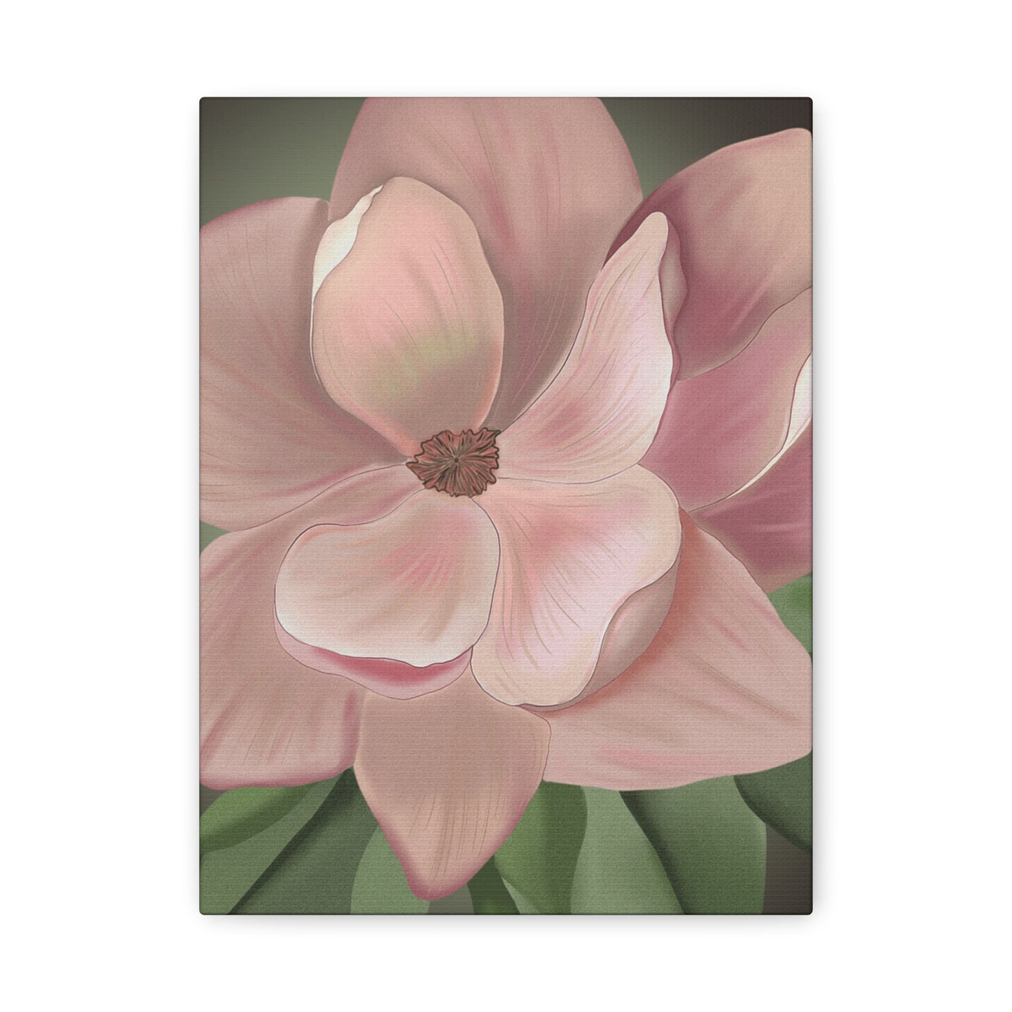 Matte Canvas, Stretched, 1.25" Pink Flowers
