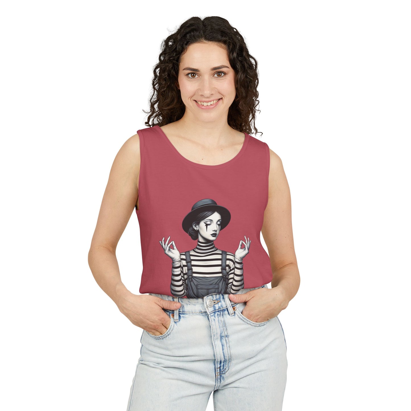 Bohemian Chic Tank Top with Artistic Print, Casual Summer Wear