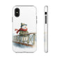 Snowman Phone Case – Winter Holiday Gift, Cute Snowman Design, Winter Accessories, Protective Phone Case, Unique Christmas Present