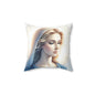 Divine Inspiration Decorative Pillow, Religious Home Decor, Prayer Pillow, Mary Pillows, Gift for Faith Lovers