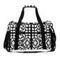 Travel Duffel Bag Black and White
