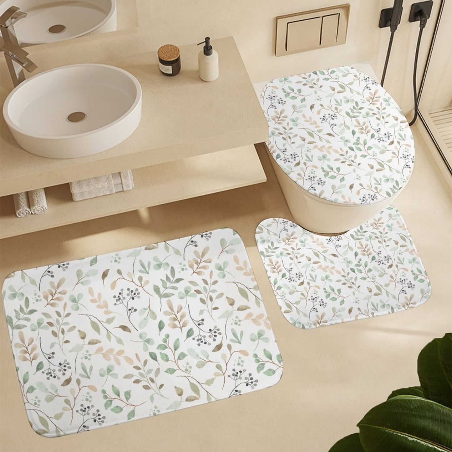 Bathroom 4-Piece Set - Vines