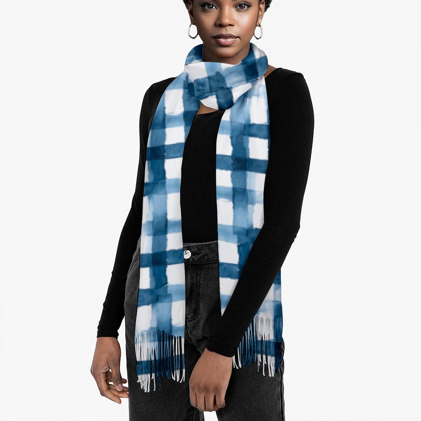 Cashmere-like Tassel Scarf