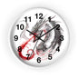 Dragon Wall Clock — Red Breath Mythical Timepiece for Fantasy Fans