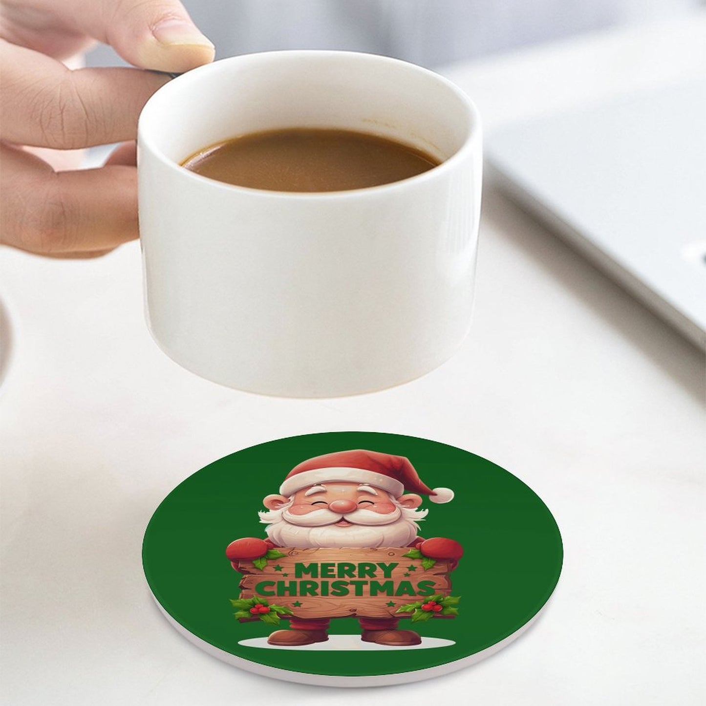 Round Ceramic Coaster
