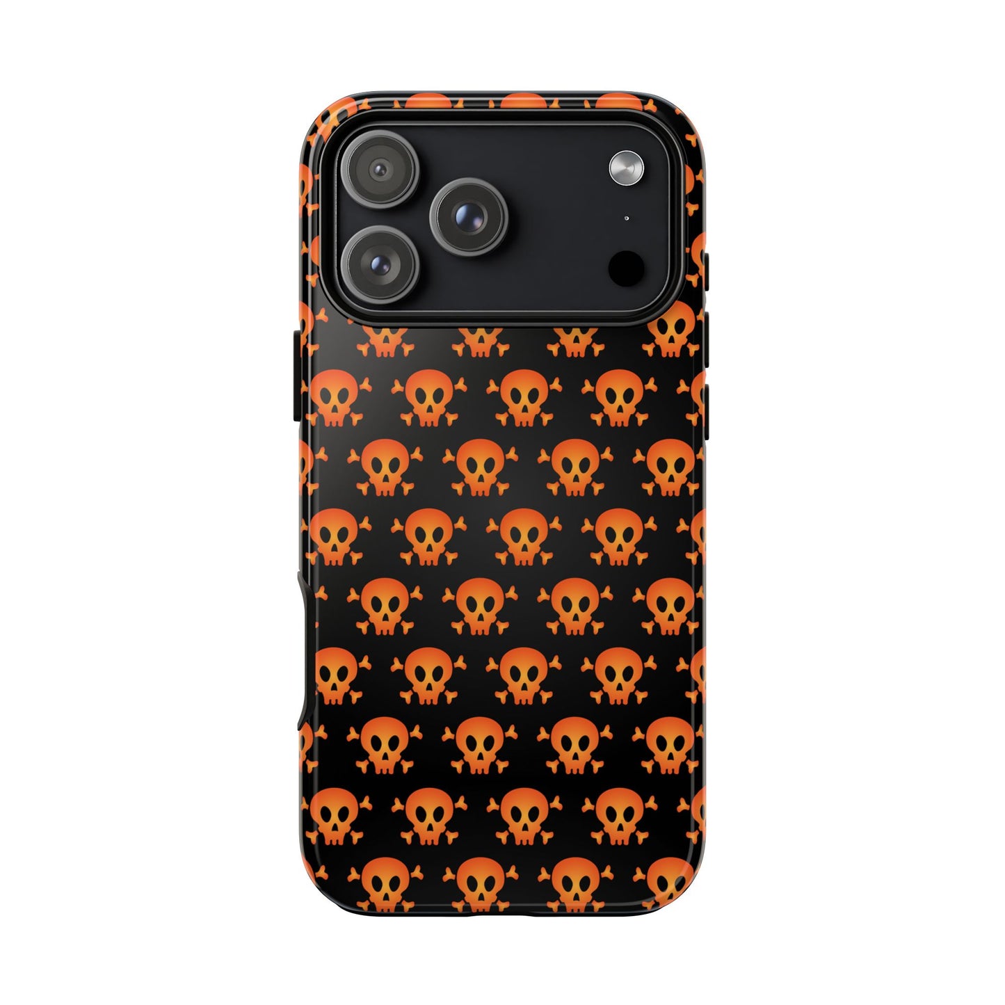 Halloween Skull Phone Case, Spooky Mobile Cover, Trick or Treat Accessory, Goth Gift, Skull Pattern Design