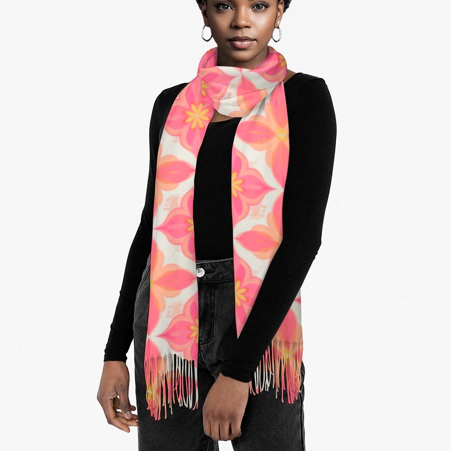 Cashmere-like Tassel Scarf