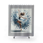 Butterfly Dance Shower Curtain, Elegant Home Decor, Bathroom Artwork, Gift for Dancers, Floral Theme, Modern Bathroom Accent