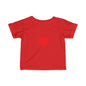 Infant Tee – Red Heart Confetti Baby Shirt