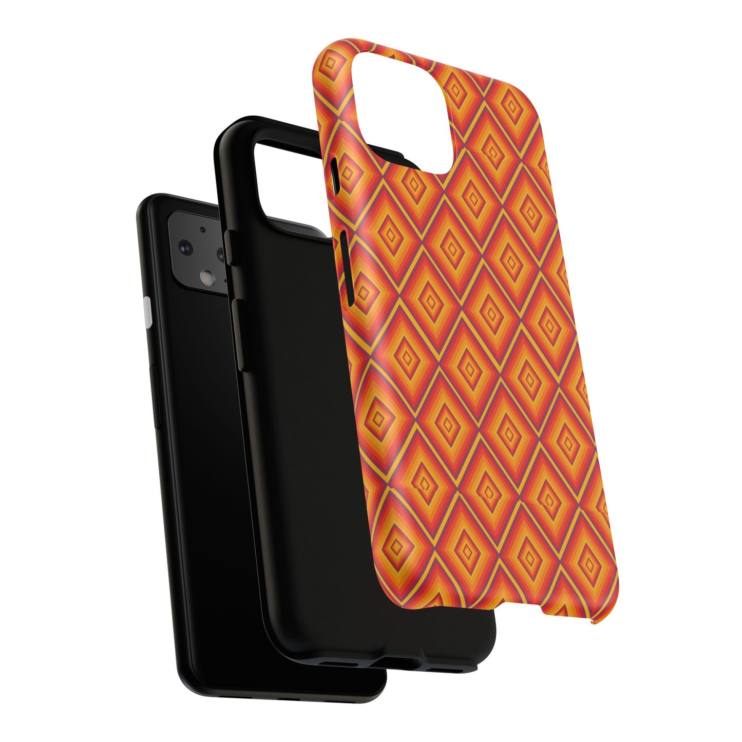 Geometric Phone Case, Tough Cases for Protection, Stylish Smartphone Cover, Vibrant Patterned Phone Accessory, Unique Gift Idea, [...]