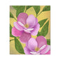 Matte Canvas, Stretched, 1.25" Tulips Pink and Purple Flowers