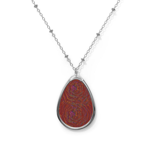 Elegant Oval Necklace - Handmade Jewelry, Gift for Her, Boho Chic Accessory, Everyday Wear, Statement Piece