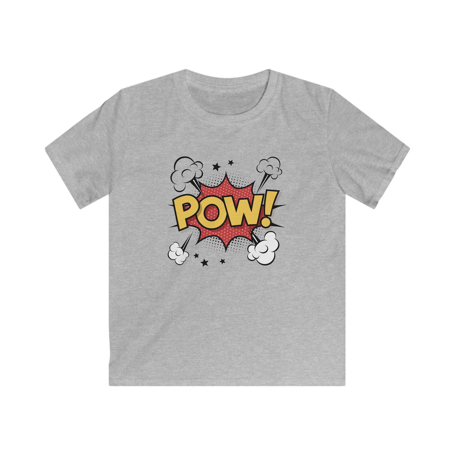 Kids Comic Style Tee - POW! Graphic, Fun T-Shirt, Superhero Apparel, Birthday Gift, Playful Kids Shirt
